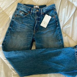 NWT zara high waisted straight fit jeans